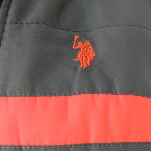 U.S.Polo Assn.*Boy's 3-Piece Set Hoodie Puffer Coat, Long Sleeve Shirt, Jeans L7 - Picture 5 of 15